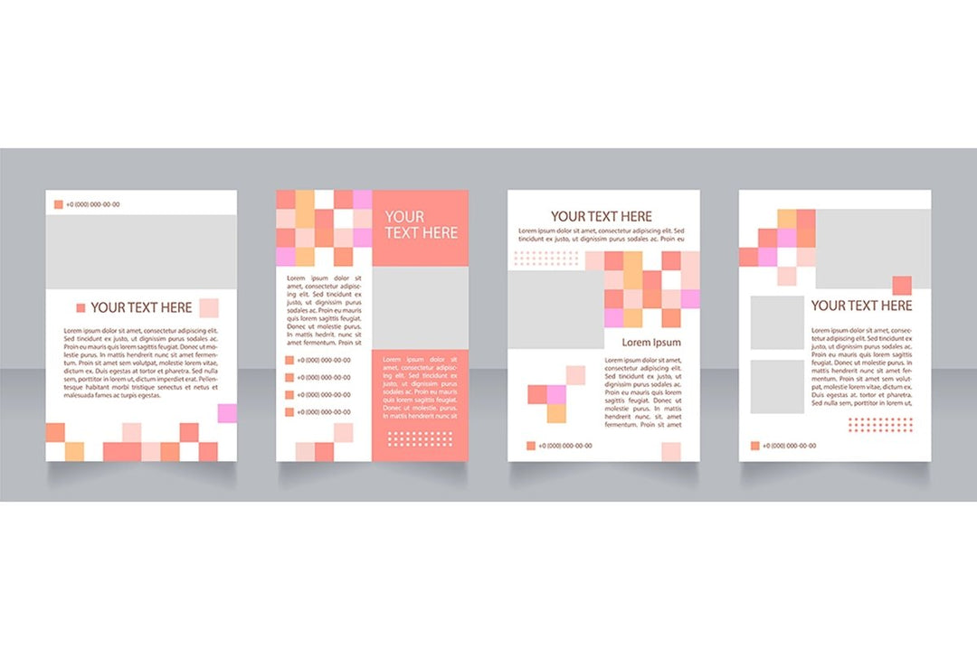 Universal blank brochure layout design bundle