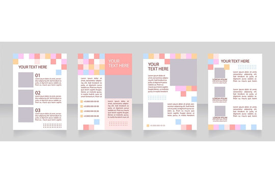 Universal blank brochure layout design bundle