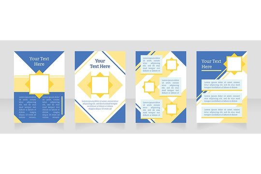 Universal blank brochure layout design bundle
