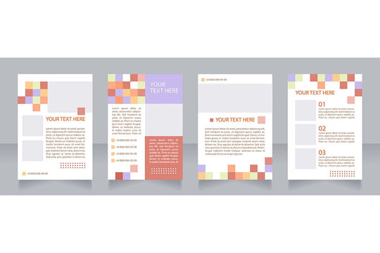 Universal blank brochure layout design bundle