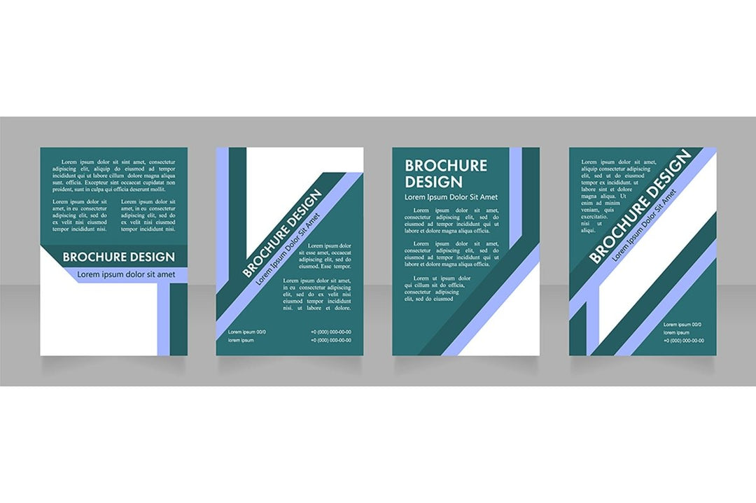 Universal brochure layout design template set