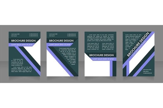 Universal brochure layout design template set