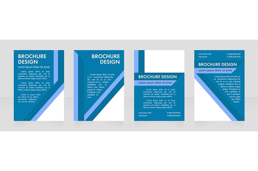 Universal brochure layout design template set