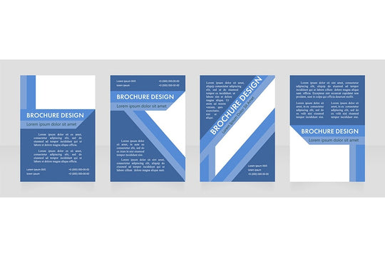 Universal brochure layout design template set