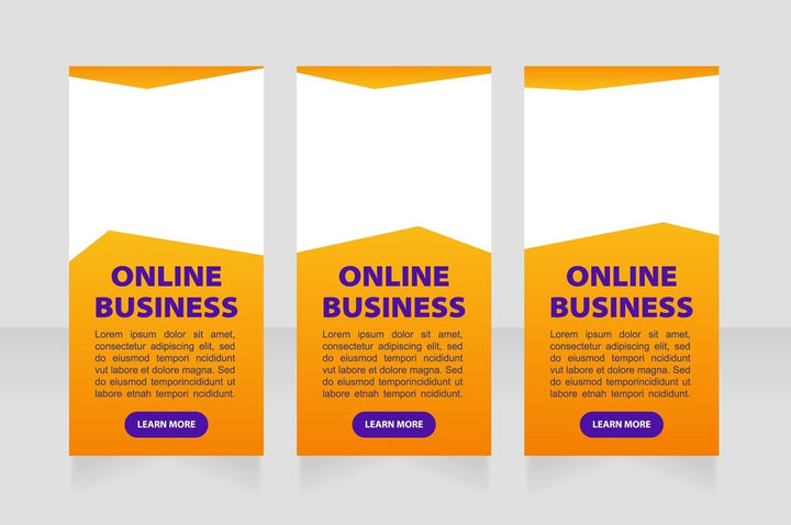 Universal web banner design template bundle