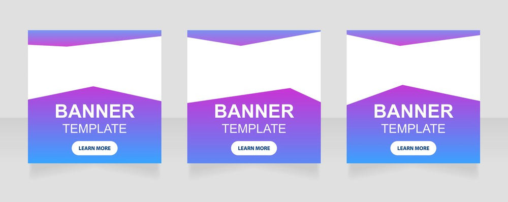 Universal web banner design template bundle