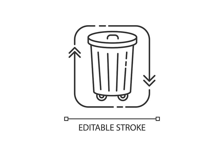 Urban infrastructure pixel perfect linear icons set
