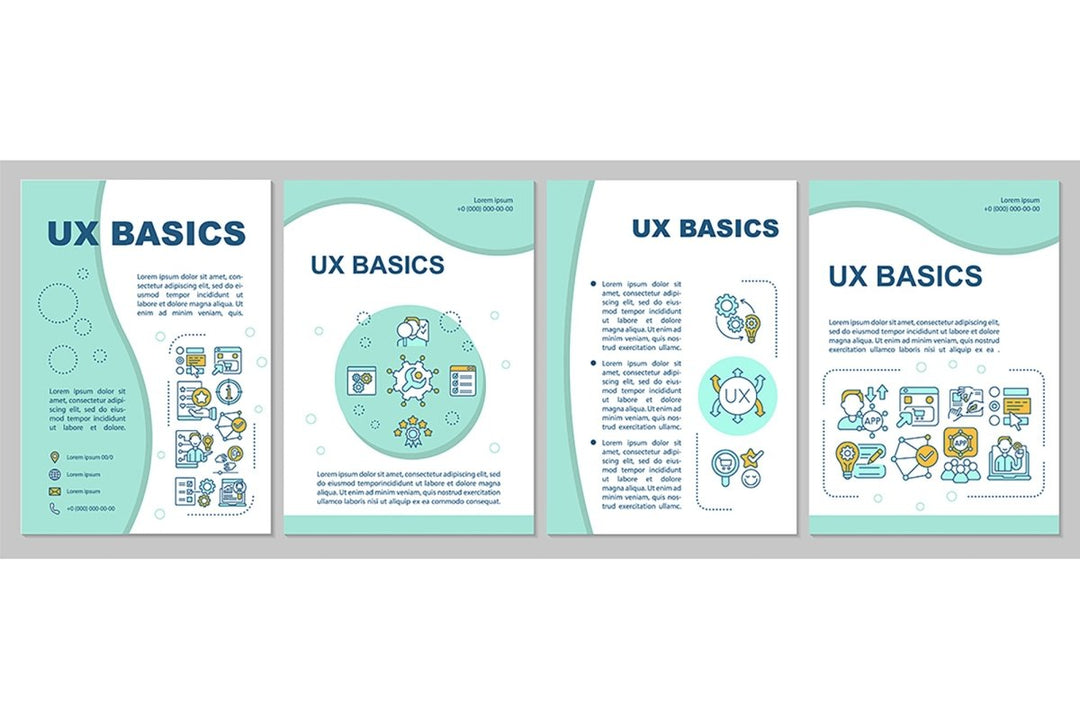 User experience brochure template