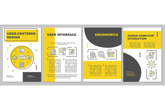 User experience brochure template