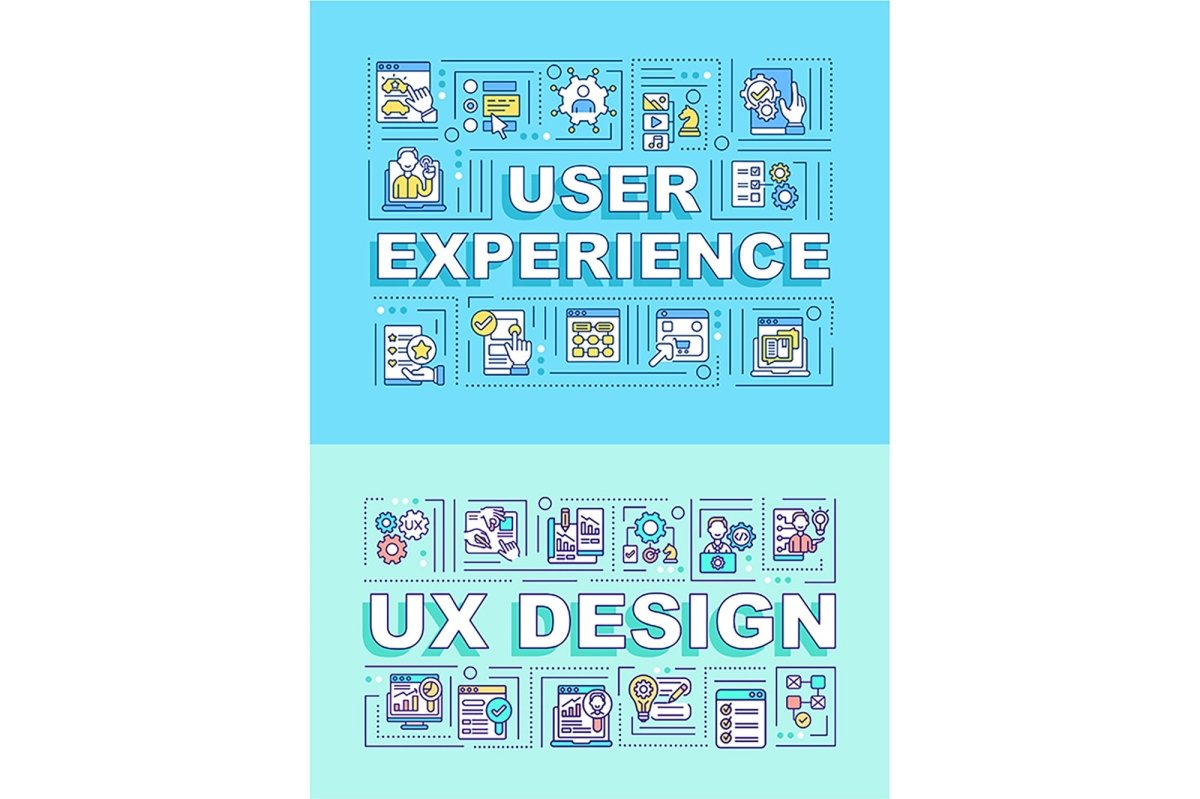 User experience word concepts banner set