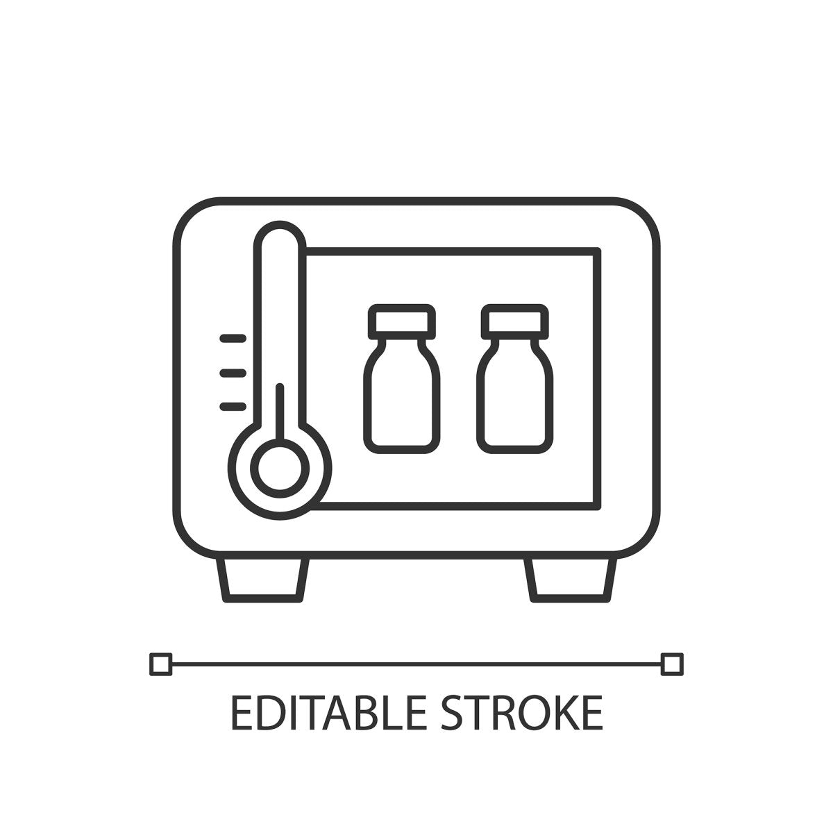 Vaccination and covid passport linear icons set