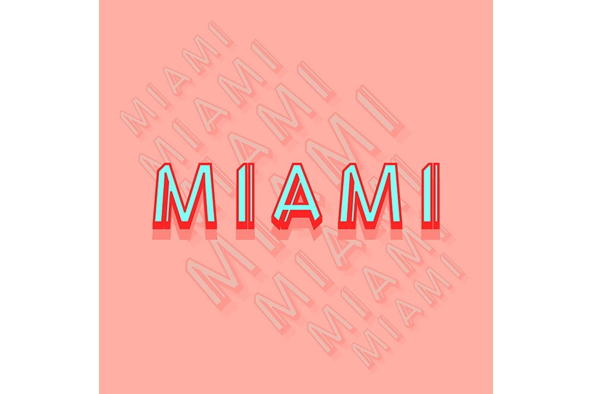 Vector decorative typography set.