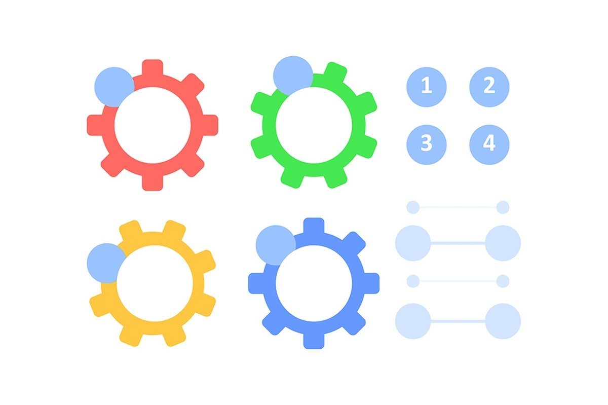 Vector symbols infographic element set