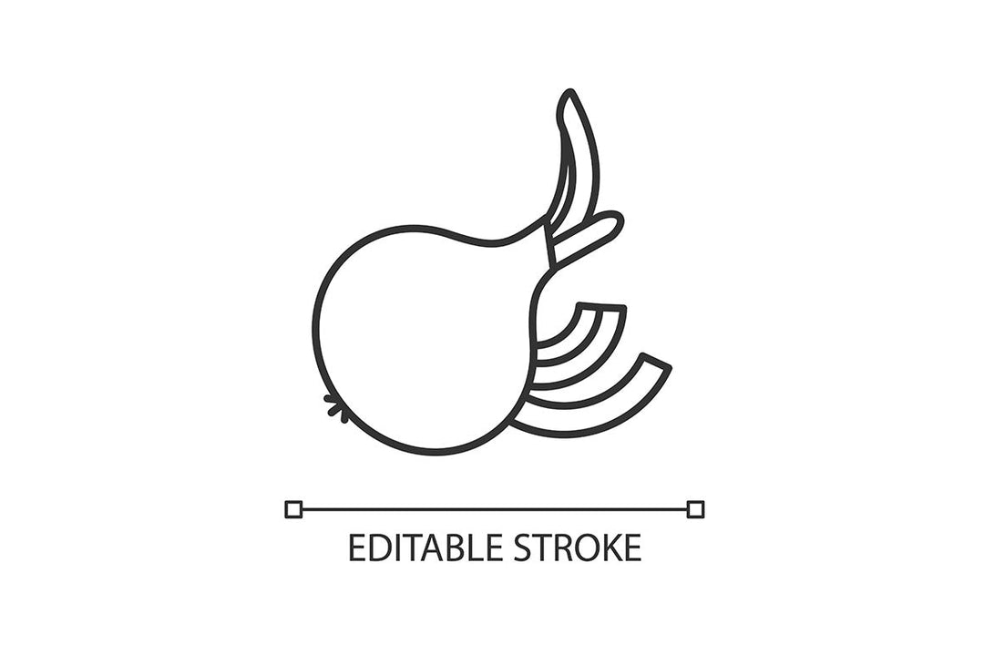 Vegetable pixel perfect linear icons set