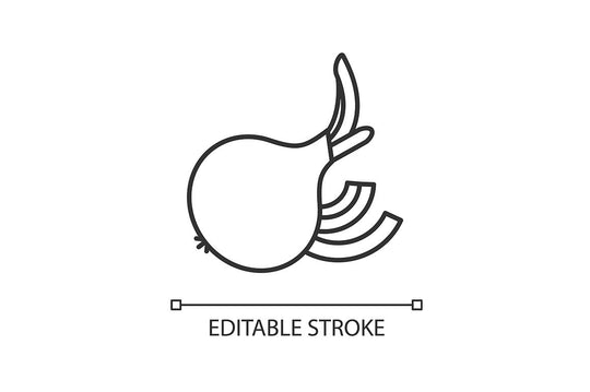 Vegetable pixel perfect linear icons set