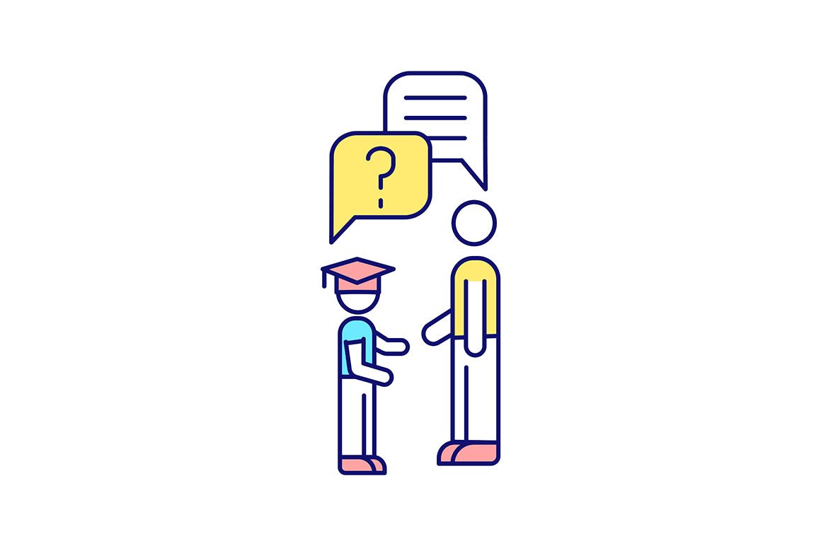 Virtual international internship RGB color icons set
