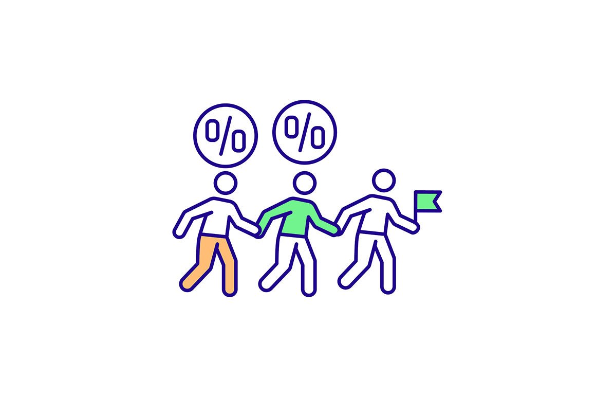 Virtual international internship RGB color icons set
