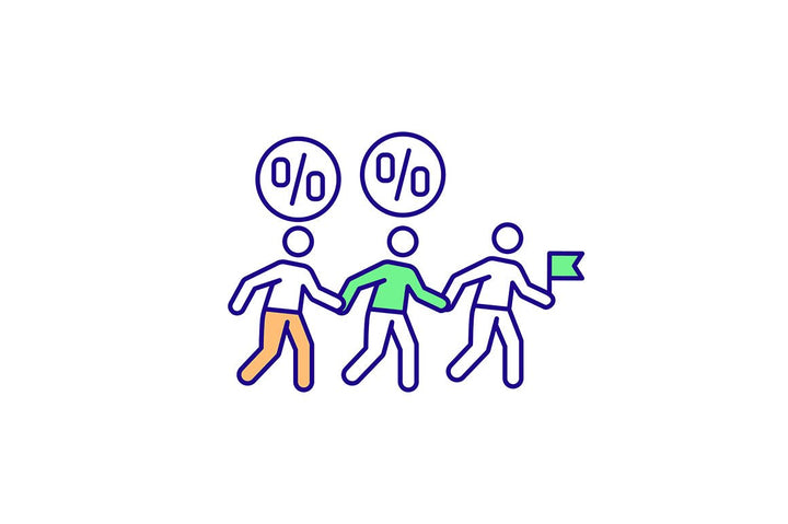 Virtual international internship RGB color icons set