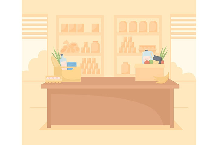 Volunteers 2D vector isolated illustration set