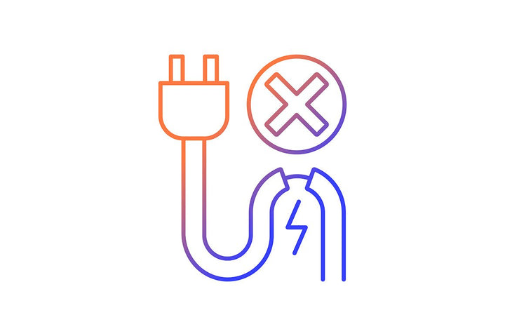 Vr headset gradient manual label icons set for dark and light mode