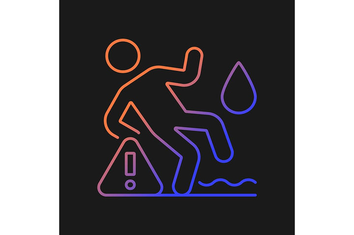 Vr headset gradient manual label icons set for dark and light mode