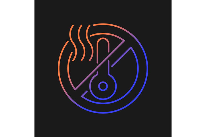 Vr headset gradient manual label icons set for dark and light mode