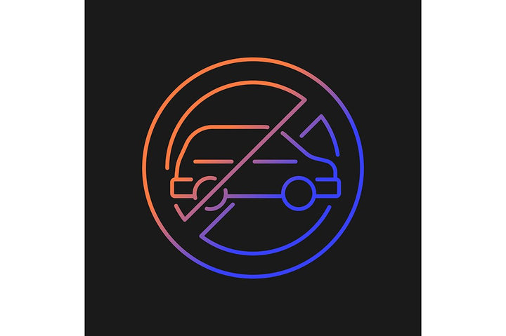 Vr headset gradient manual label icons set for dark and light mode