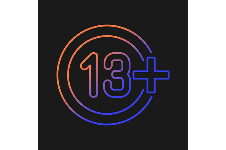 Vr headset gradient manual label icons set for dark and light mode