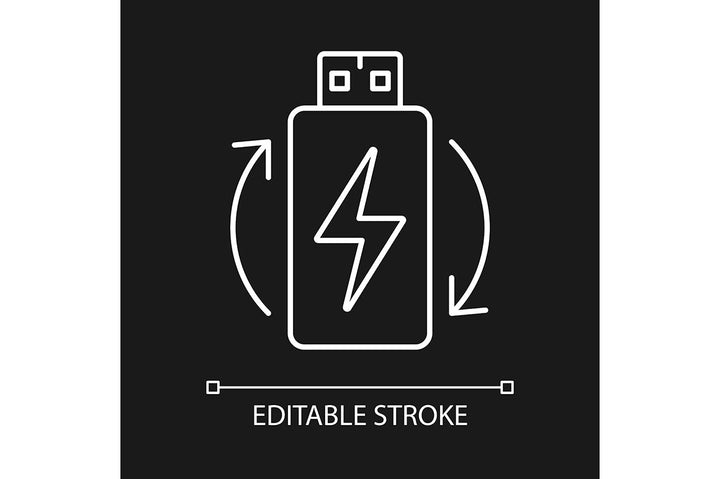 VR headset linear manual label icons set for dark and light mode