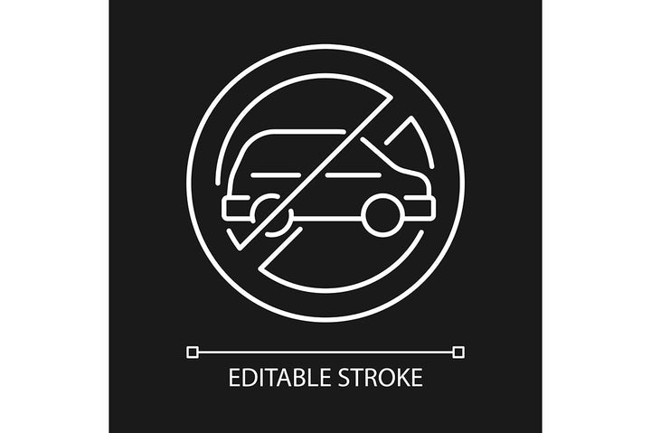 VR headset linear manual label icons set for dark and light mode