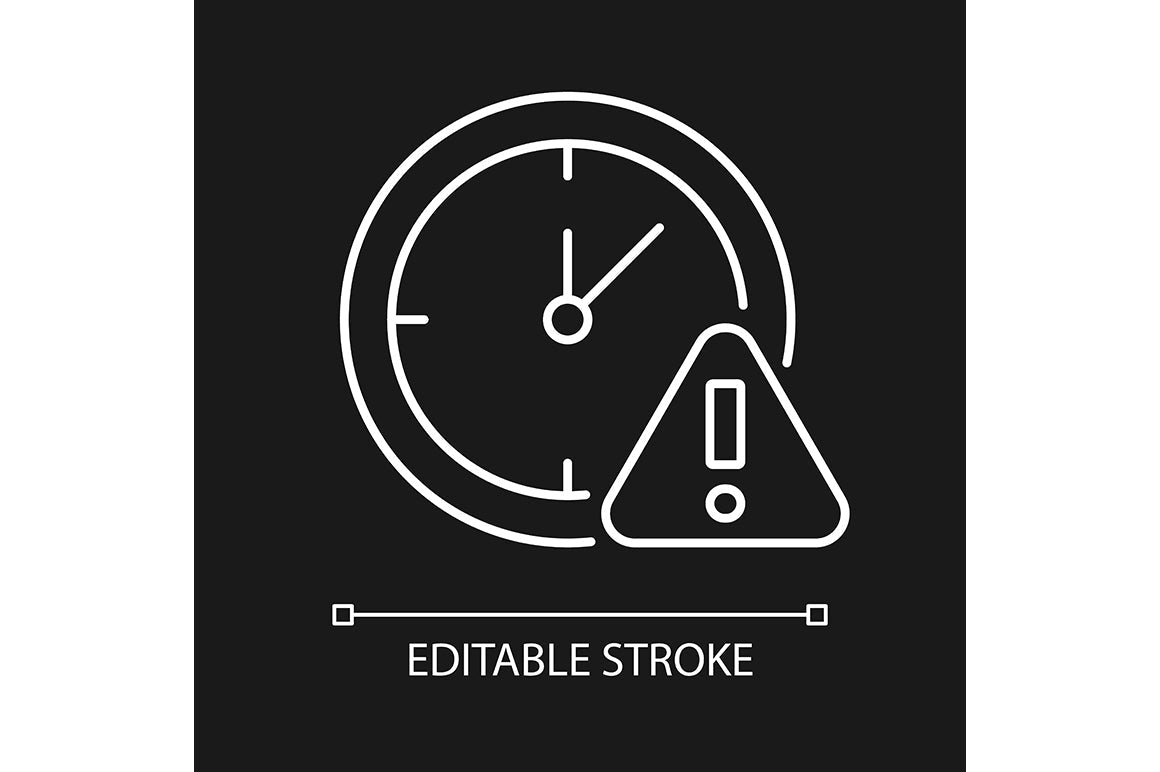 VR headset linear manual label icons set for dark and light mode