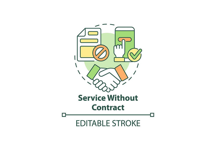 Waste collection services concept icons bundle