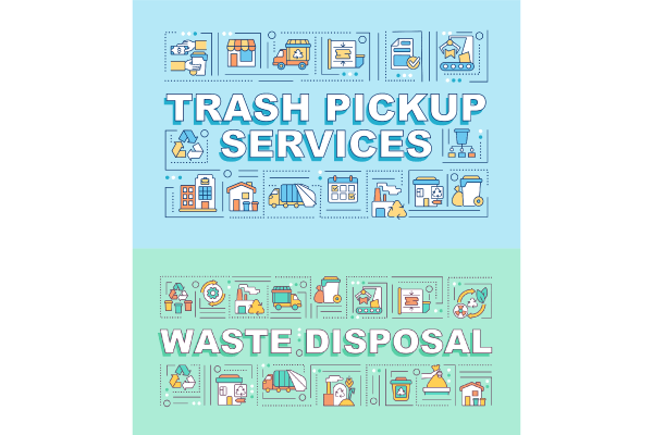 Waste Disposal Banners Bundle
