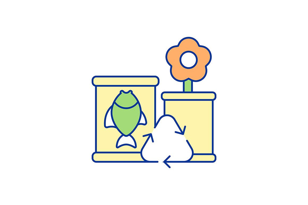 Waste recycling RGB color icons set