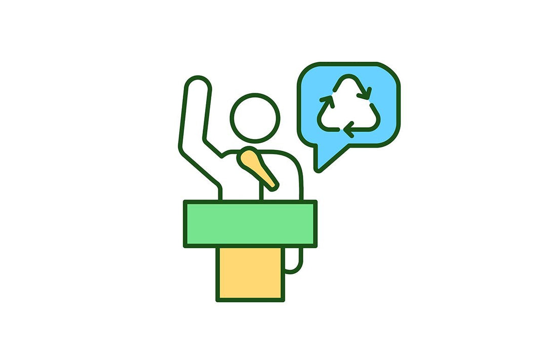 Waste recycling RGB color icons set