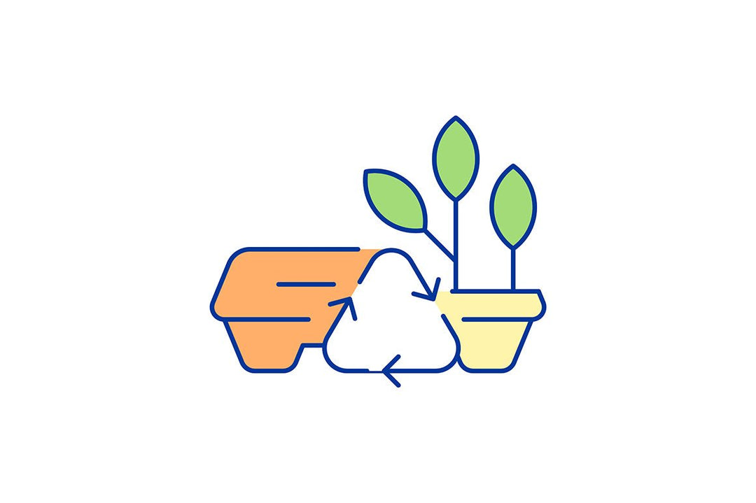 Waste recycling RGB color icons set