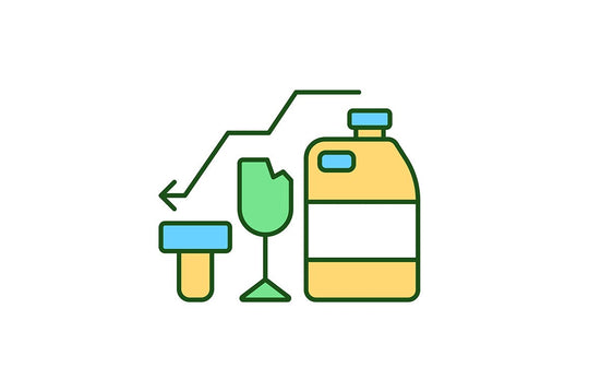 Waste recycling RGB color icons set