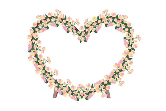 Wedding decorative objects illustration bundle