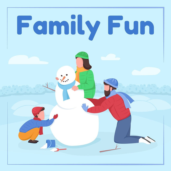 Winter activity flat color vector bundle