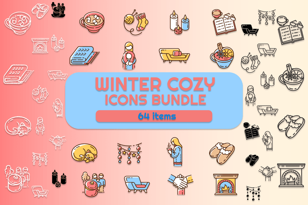 Winter icons bundle