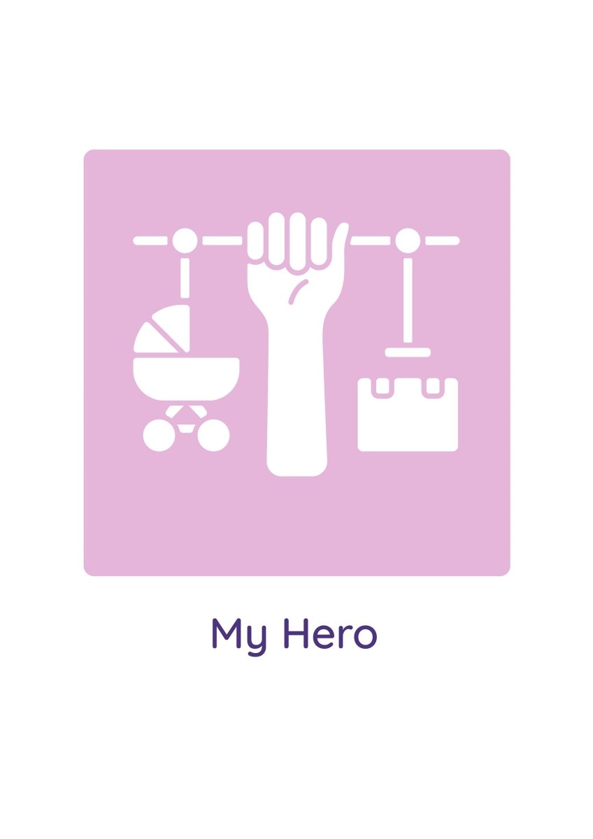 Wishing happy parents day greeting cards with glyph icon element set