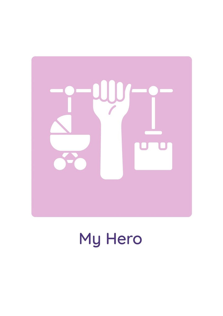 Wishing happy parents day greeting cards with glyph icon element set