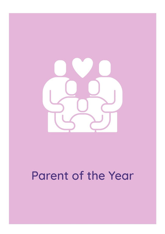 Wishing happy parents day greeting cards with glyph icon element set