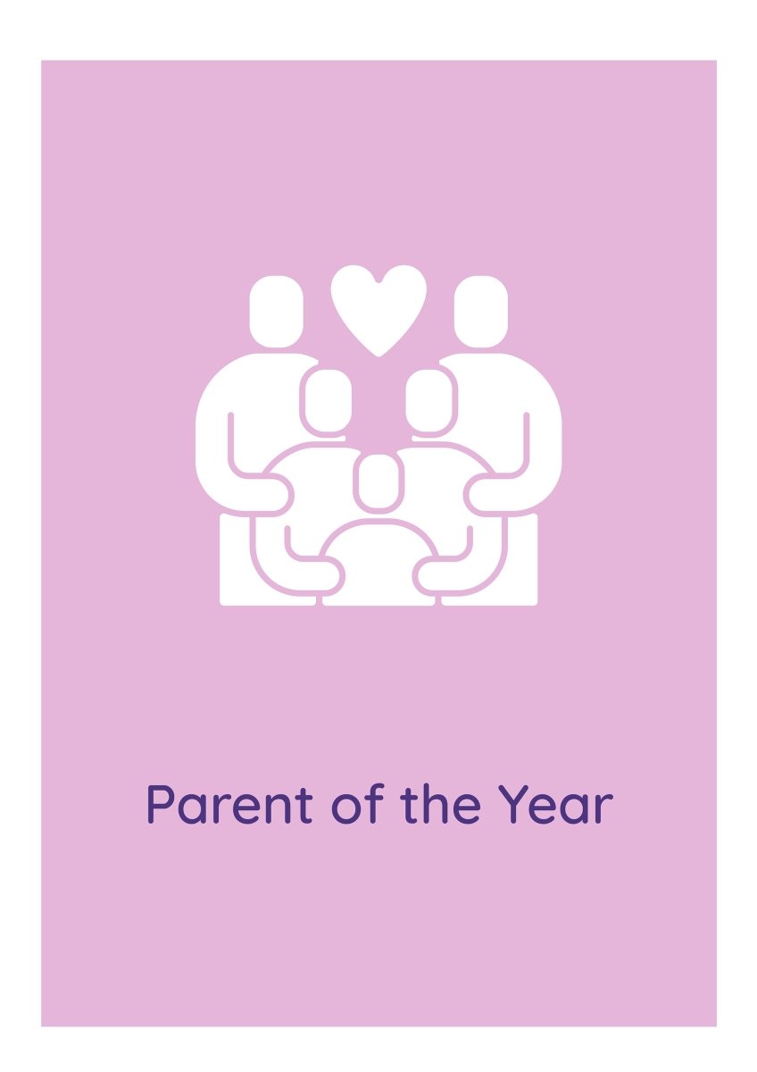 Wishing happy parents day greeting cards with glyph icon element set