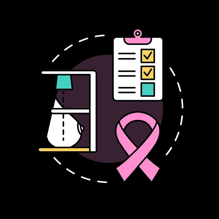 Women healthcare concept icons pack for dark and light theme