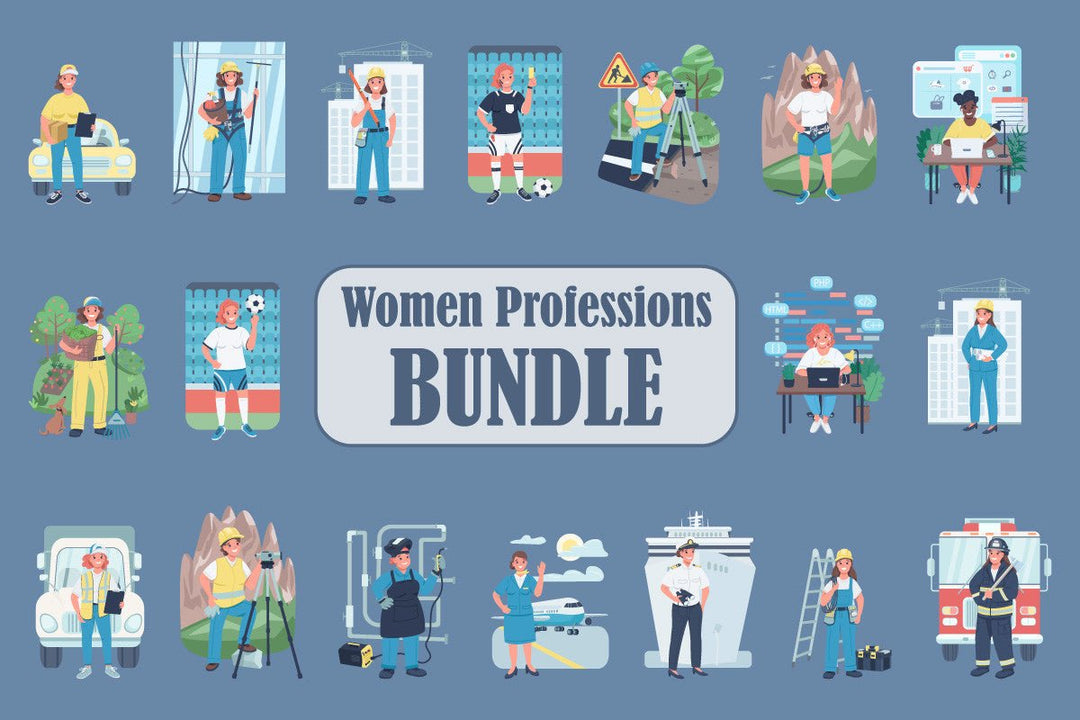 Women professions bundle