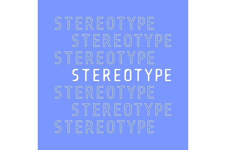 Word poster decorative typography set