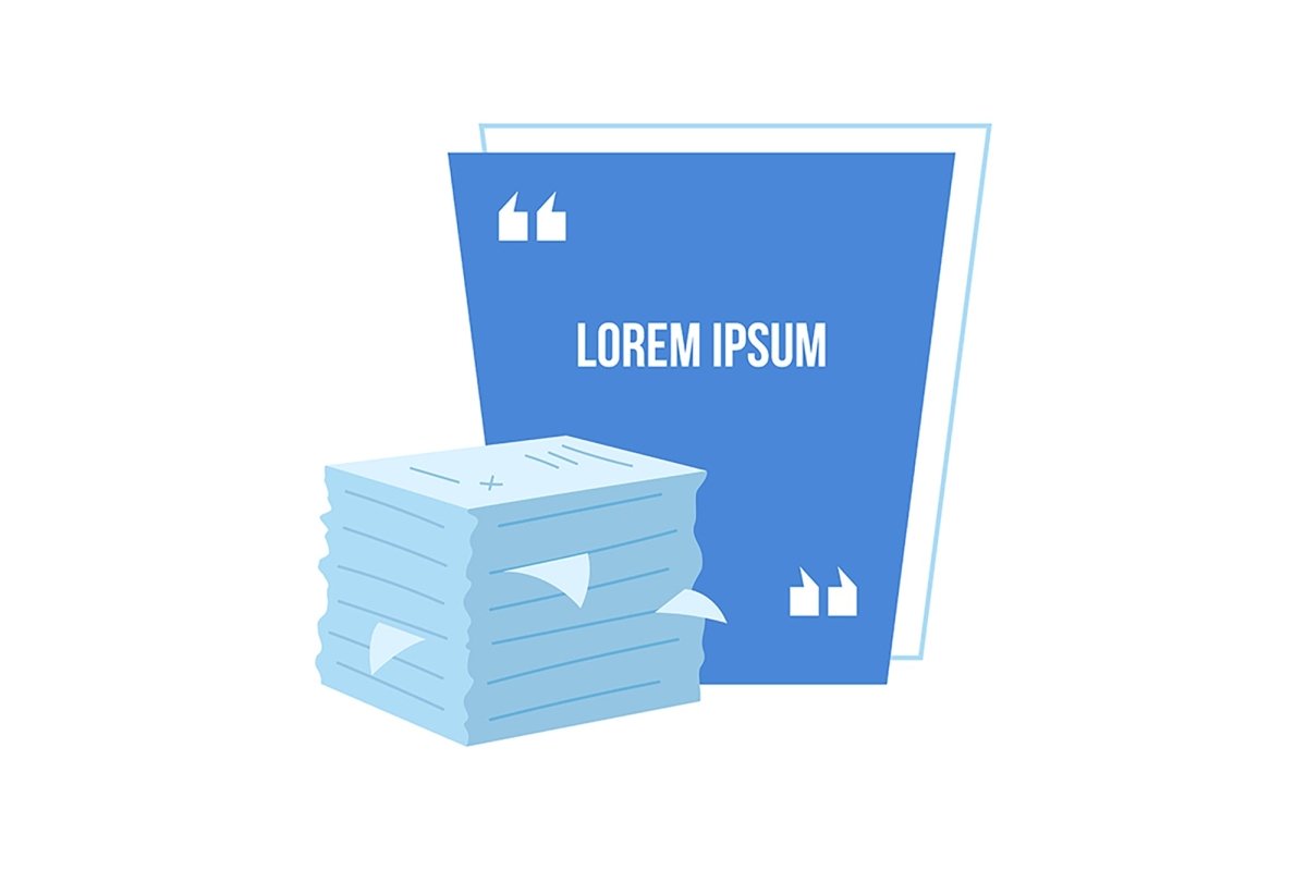 Workplace vector quote box set