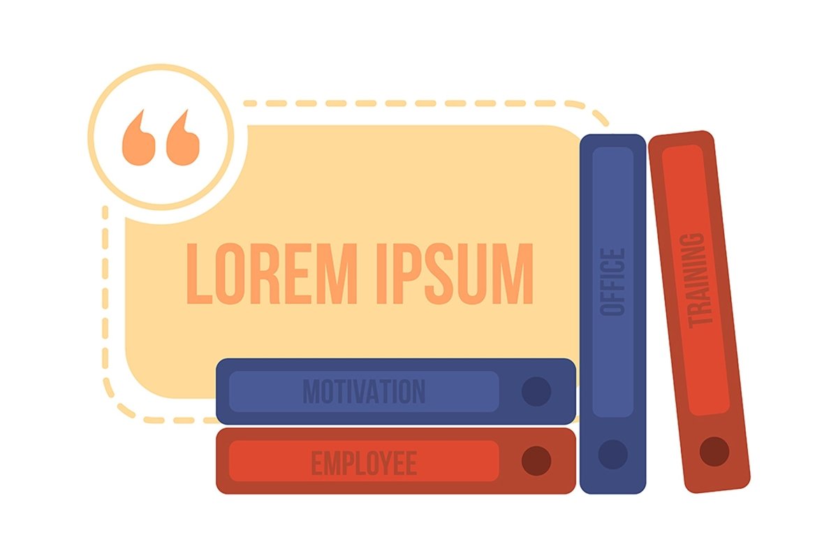 Workplace vector quote box set