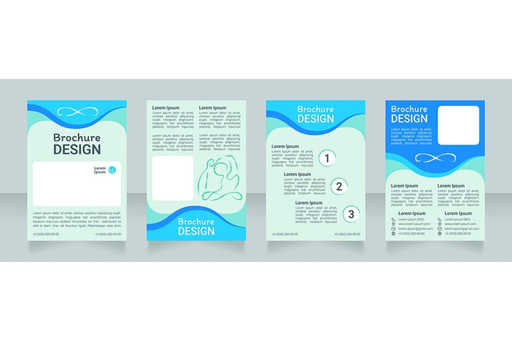Yoga and meditation brochure template bundle